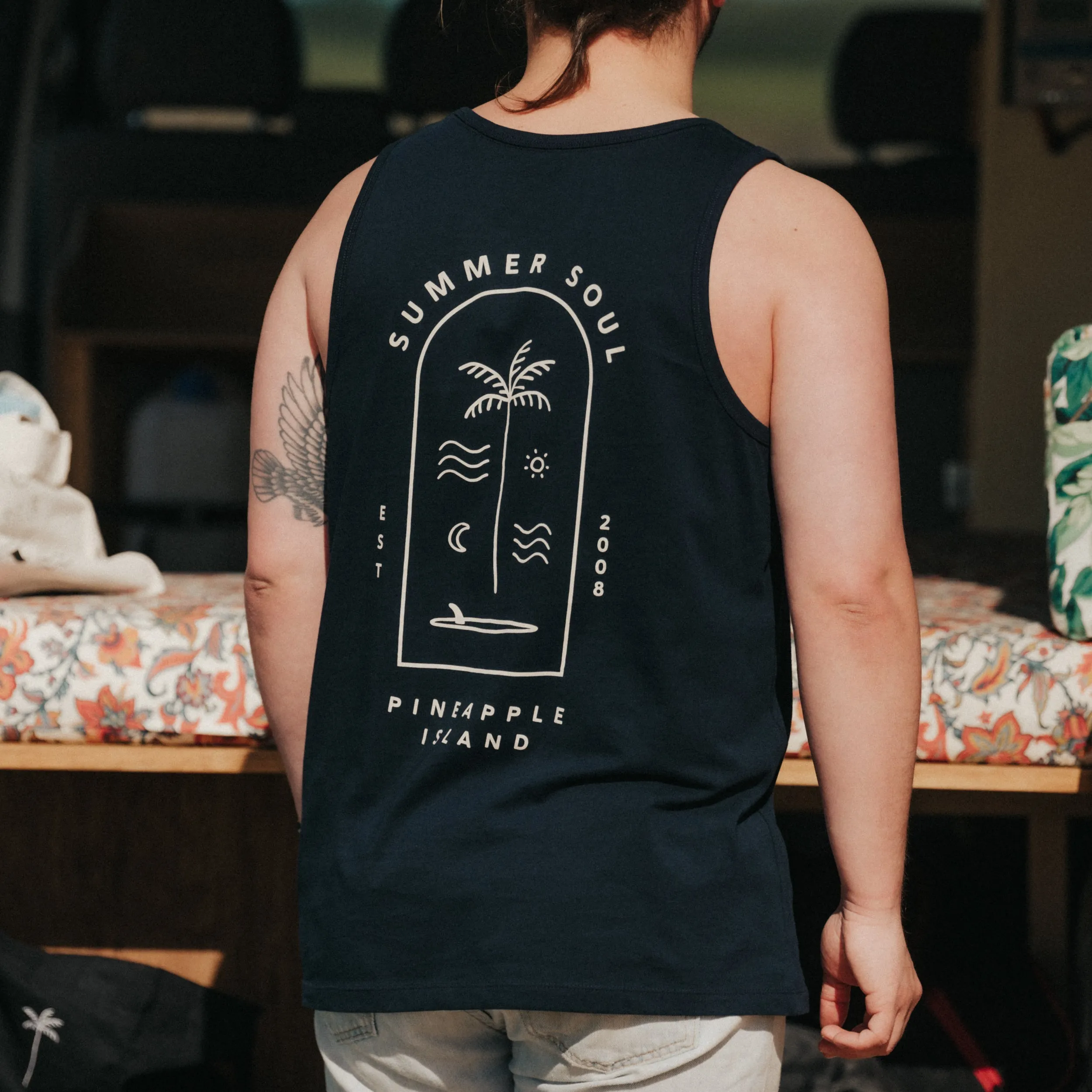 Summer Soul Tank Top - Navy