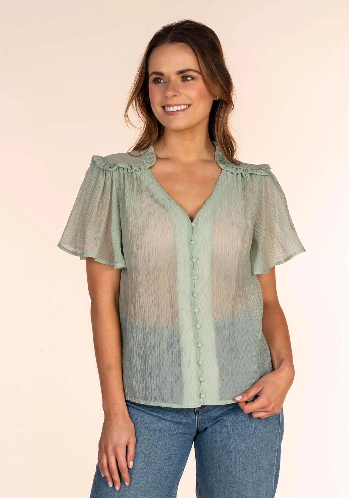 Textured Top - Green