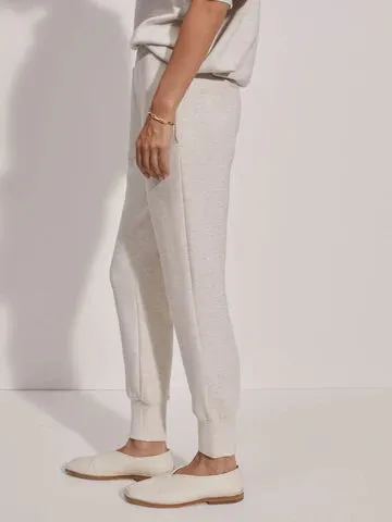 The Slim Cuff Pant 25" in Ivory Marl