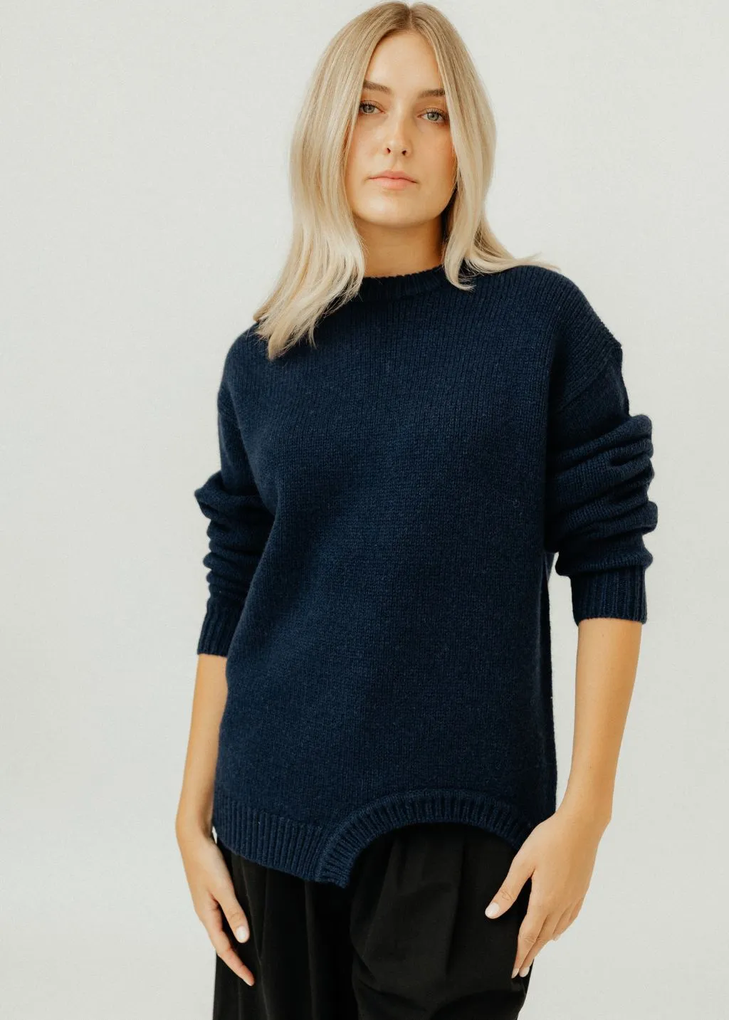 Tibi Soft Lambswool Sweater with Cutout Detail