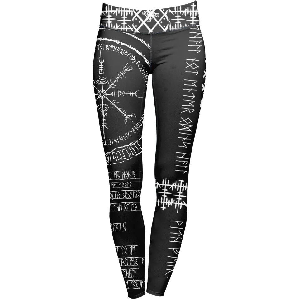 Viking Runes Leggings - Black Edition