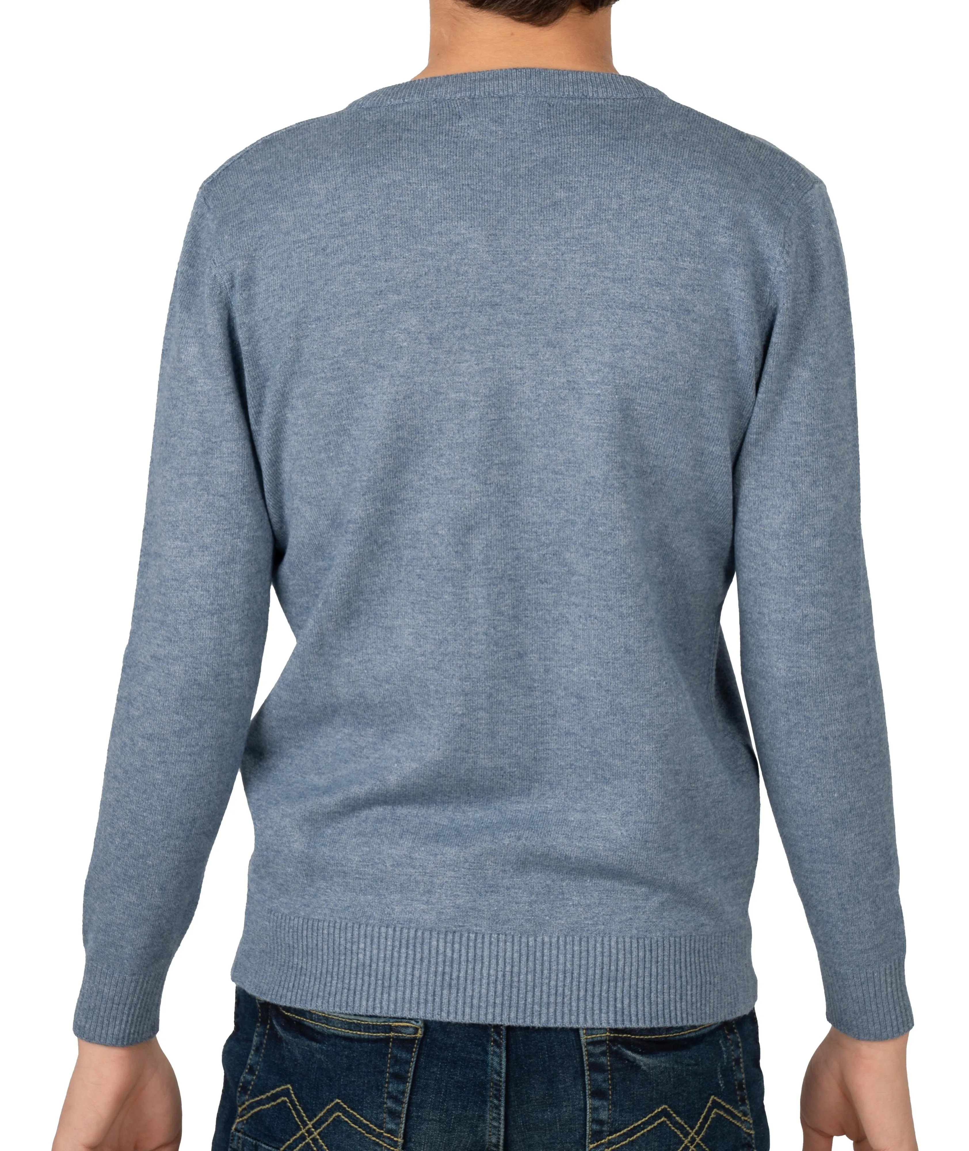 X RAY Boys and Kids Soft Slim Fit Middleweight Pullover Sweaters Basic V-Neck Sweater